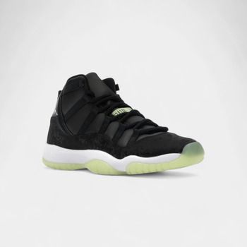 Nike Deportivas Moda Jordan 11 Retro Black Barely Volt (GS) para mujer