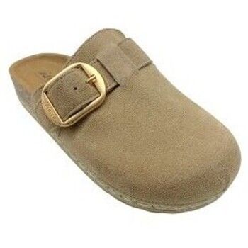 Isteria Zuecos Zapato señora 1011 taupe para mujer