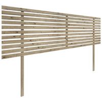cabecero de madera reciclada dm estilo japones con patas 150x115cm camas 150 - roble