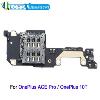 Placa lectora de tarjetas SIM con micrófono para pieza de repuesto para reparación de teléfonos OnePlus ACE Pro / OnePlus 10T