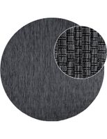 alfombras de interior y exterior venezia antracita 200 cm redondo