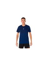 camiseta de running asics road seamless ss top hombre azul oscuro