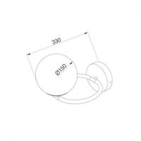 aplique de pared sphere