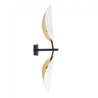 aplique de pared cano blanco 2 luces