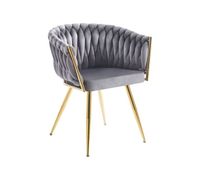 silla widny golden terciopelo - gris oscuro