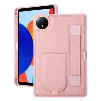 Funda Protectora Antigolpes de TPU para Tablet Xiaomi Redmi Pad SE de 8.7 Pulgadas con Soporte y Correa para la Muñeca