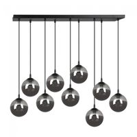 regleta de techo sagan grafito 9 luces