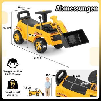 Excavadora De Asiento Con Pala Ajustable Y Espacio De Almacenamiento Debajo Del Asiento, Excavadora De Asiento, Excavadora Para Niños