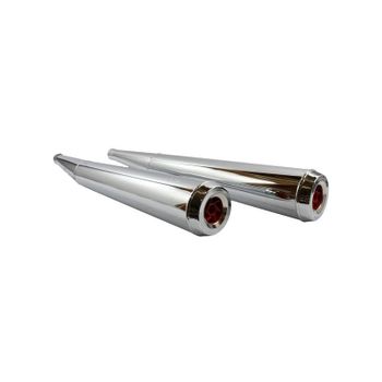 Silenciador de escape Moto Guzzi Serie Grossa Teste Quadre Lafranconi RC cromo par