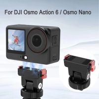 base magnetica de plastico puluz para camaras dji osmo action 6 360 ii nano con montura de liberacion rapida orificio para tornillo de 14 de pulgada y soporte cold shoe