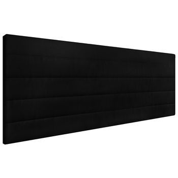 Cabecero Tapizado Gio | Cabezal Acolchado | Tapizado En Polipiel De Alta Gama | Color Negro | Medida: 140x55x3cm (cama 135/140 Cm)