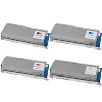 original multipack oki c7300 printer toner cartridges 4 pack -41963008