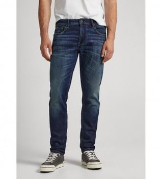 Pepe Jeans para hombre. PM206326CS0 STANLEY (30/34), Casual, Algodón, Denim, Sostenible, Marino