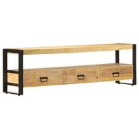 mueble para tv madera maciza de mango 150x30x45 cm vidaxl