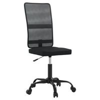 silla de oficina tela de malla negra vidaxl