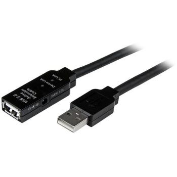 Startech Cable USB-A 2.0 Alta Velocidad Macho/Hembra 20m Negro