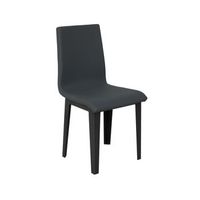 silla armida patas antracita cojin gris 11 patas conicas