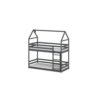 Casa-cama Axel 80x200 Gris