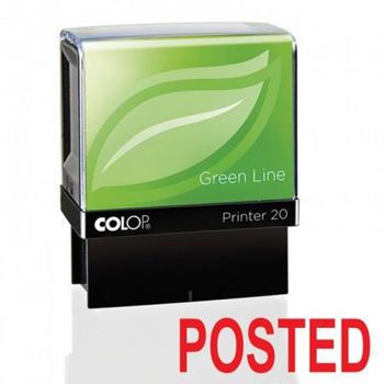 Colop Green Line P20 POSTED Stamp 37x13mm Red
