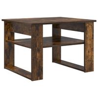 mesa de cafe - mesa de centro - mesa baja roble ahumado 64 x 54 x 44 cm madera de ingenieria