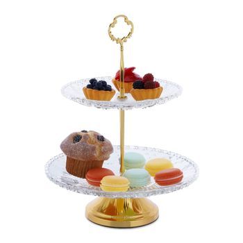 Etagere De Cristal De 2 Niveles