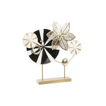 Decoracion Metal 62x9x61,6 Moderno Negro