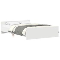 estructura de cama con cabecero piecero blanco 120x190 cm vidaxl