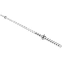 gorilla sports barra de pesas spinlock star 170 cm con cierres de rosca cromada o30 mm