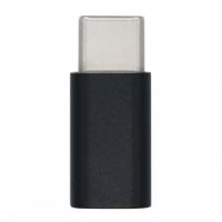 aisens adaptador usb-c a microusb machohembra negro