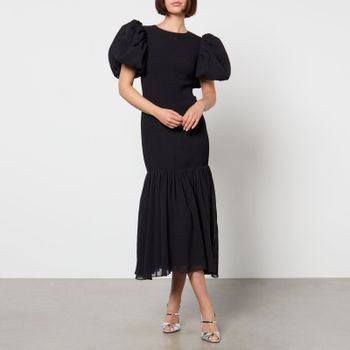 Rotate Birger Christensen Recycled Chiffon Puff Sleeve Dress - DK 34/UK 6