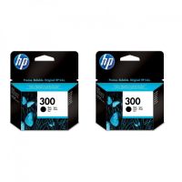 cartucho de tinta original pack 2x hp 300 negro