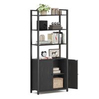 libreria de 6 niveles 24 x 60 x 1595 cm negro ebano  negro tinta