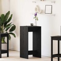 vidaxl mesa de bar 51 x 50 x 1035 cm madera de ingenieria roble negro
