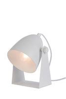 lampara de mesa de metal 1xe14 blanco