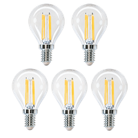 aigostar filamento bombillas led e14 luz calida 2700k4w equivalente a 40 w470 lumenesangulo de apertura360no regulableg45pack de 5 uds