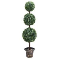 planta de boj artificial forma de bola con maceta verde 118 cm vidaxl