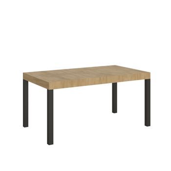 Mesa Extensible 90x160/264 Cm Everyday Roble Natural Estructura Antracita