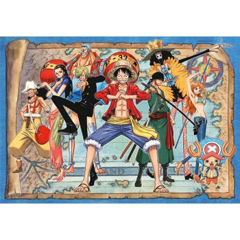 Clementoni-35137 Puzzle Adulto One Piece 500 Piezas Caja Cubo Edición Especial - Desde 14 Años (35137), Multicolor