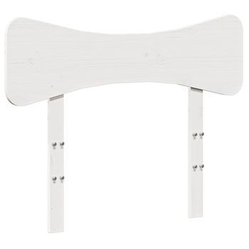 Cabecero De Cama | Panel De Cabecera Madera Maciza De Pino Blanco 90 Cm
