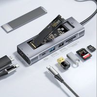 estacion de acoplamiento essager 8 en 1 con almacenamiento en disco usb 20 usb 32 gen 2 10 gbps usb-c datos pd100w usb