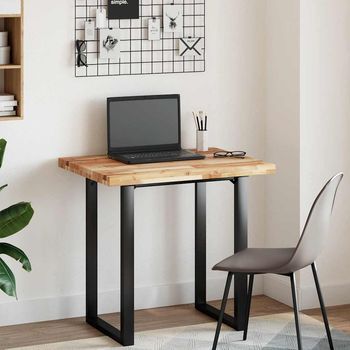 Tablero De Mesa | Tablero Escritorio Madera Maciza Acacia Sin Tratar 80x60x4 Cm