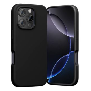 Funda para móvil Vention KUHP0-30 Silicona Líquida Negra MagSafe para iPhone 16 Pro