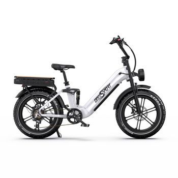Bicicleta Eléctrica Onesport Ot08 Pro, Doble Batería, 48v 36ah, Fat Ebike - Blanca