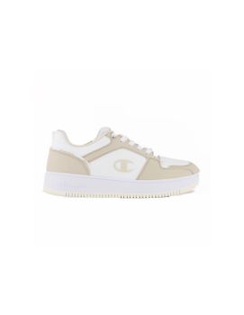 Zapatillas Champion Rebound 2.0 Low Low Cut Mujer Beige Blanco