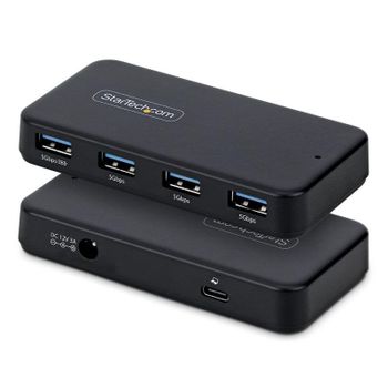 Hub StarTech 4 puertos USB-A 5 Gbps modelo ST4300USB3V2-UE con carga BC 1.2