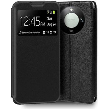 Funda COOL Flip Cover tipo libro Cuero sintético Negro para Honor Magic 8 Lite y X9D