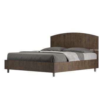 Cama Con Somier 160x200 Nogal Dora