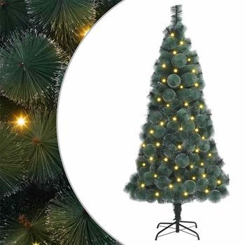 Árbol De Navidad Artificial Pre-iluminado Verde 180 Cm Pet Vidaxl