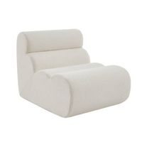 sillon envasado al vacio modular de borreguito texturizado blanco