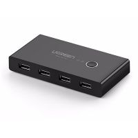 switch kvm ugreen 30767 4 puertos usb 20 negro cambio manual compatible multisistema